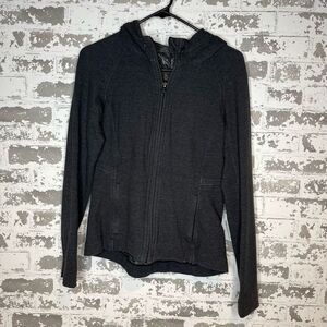 Lululemon | women black and gray athletic zip up hoodie
